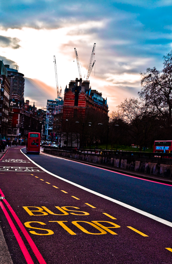 Hyde Park corner bus stop