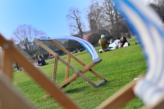 Park chairs