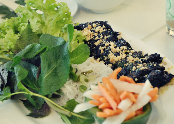 Grilled beef in Shiso Leaves