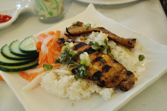 Grilled Pork Chop on Rice