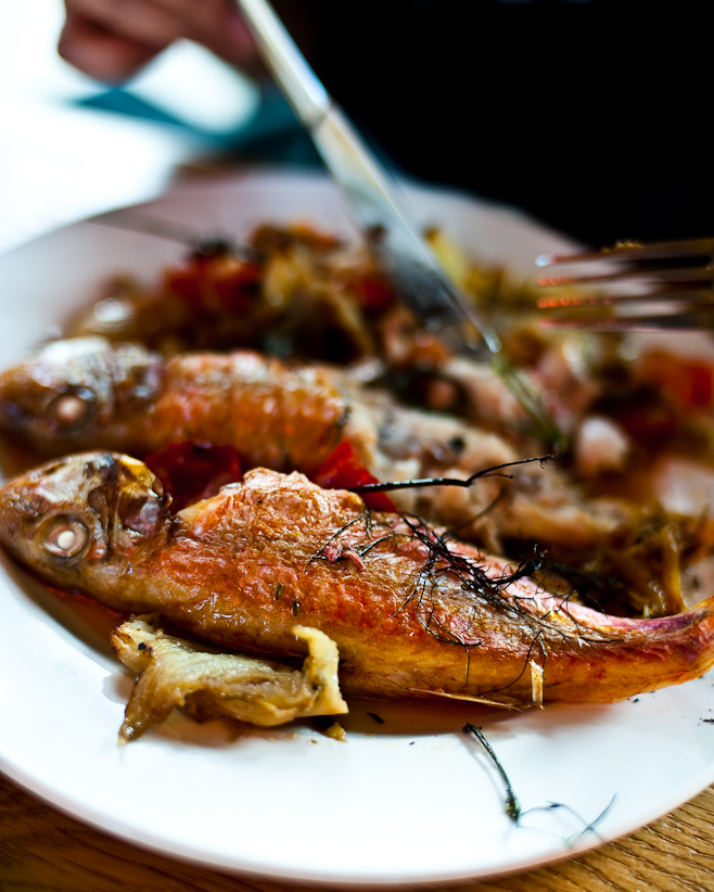 Dock Kitchen: Two red mullets